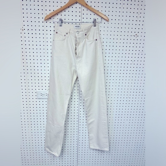 Agolde 90's Pinch Waist in Marshmellow - Picture 5 of 6